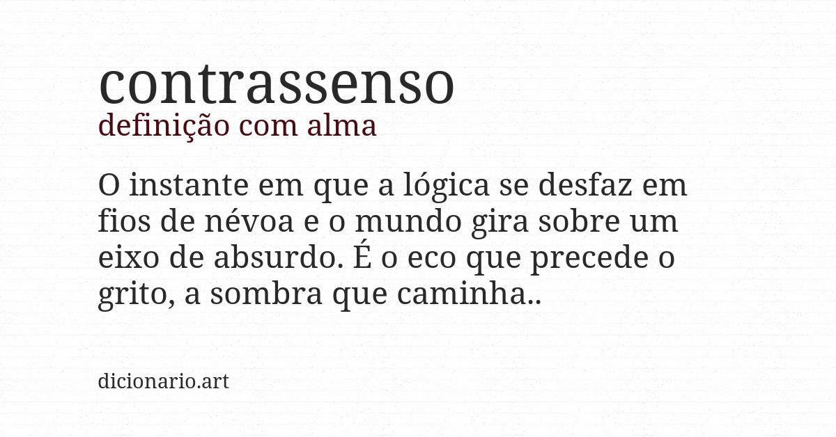 Definição com alma de contrassenso