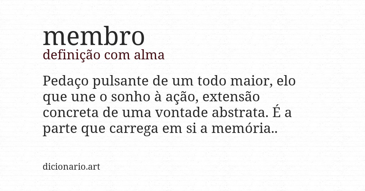 Definição com alma de membro