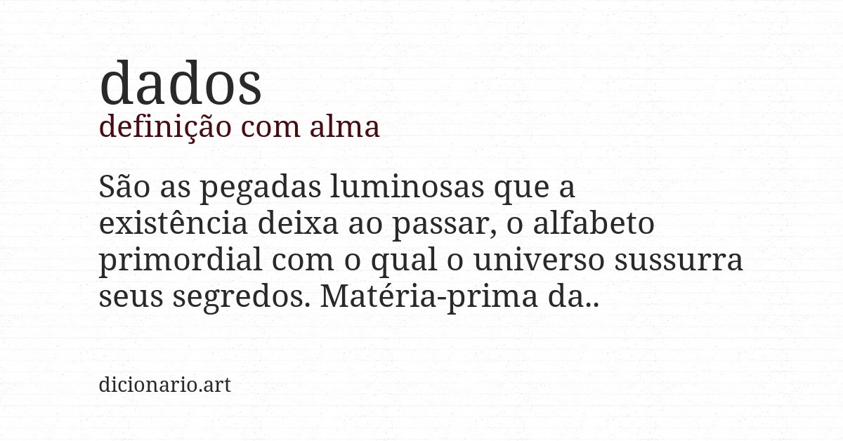 Definição com alma de dados