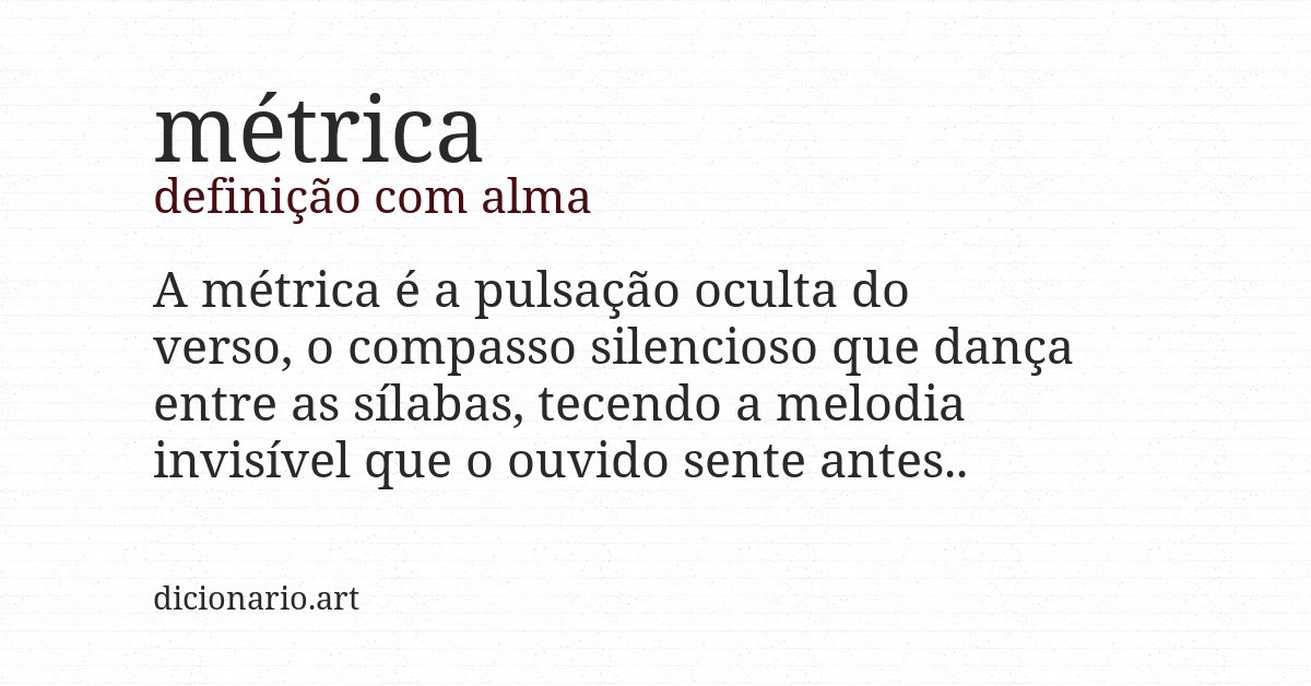 Definição com alma de métrica