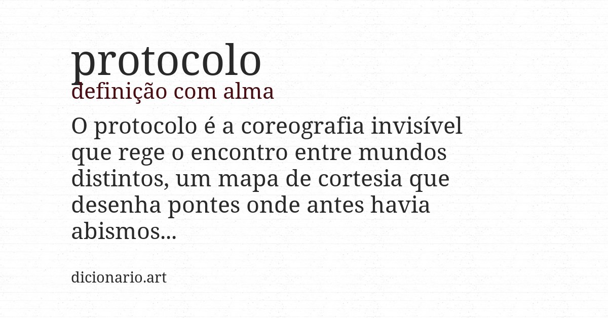 Definição com alma de protocolo