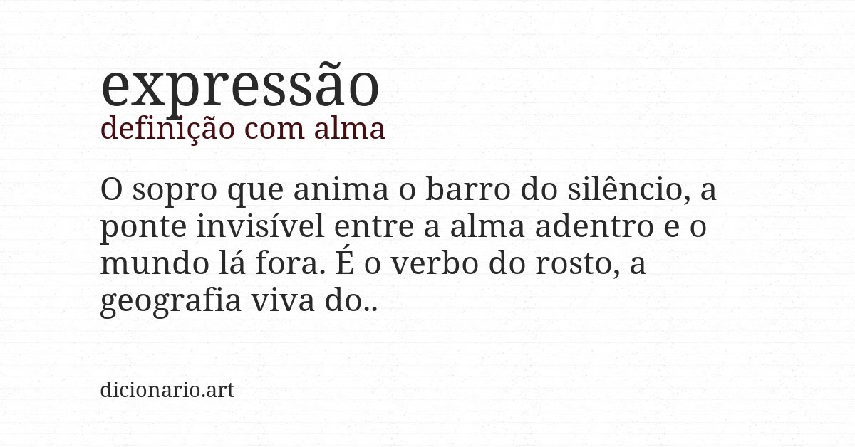 Definição com alma de expressão