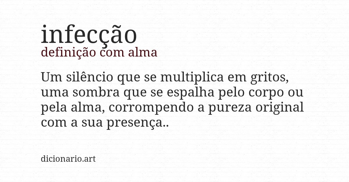 Definição com alma de infecção
