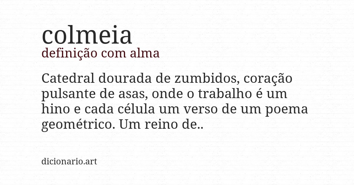 Definição com alma de colmeia