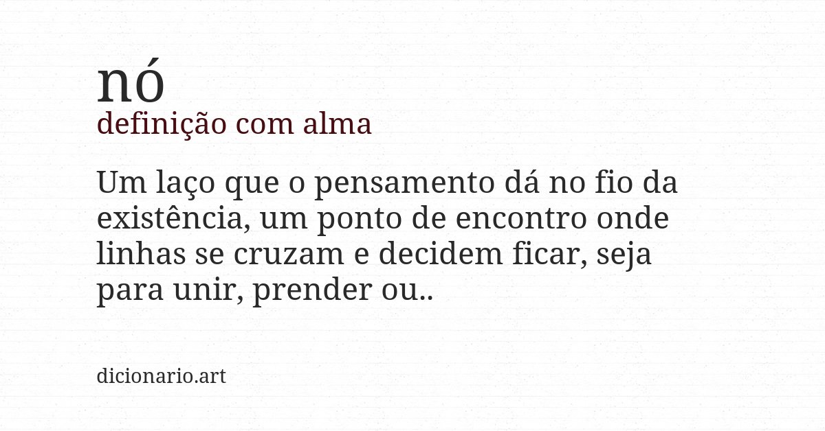 Definição com alma de nó