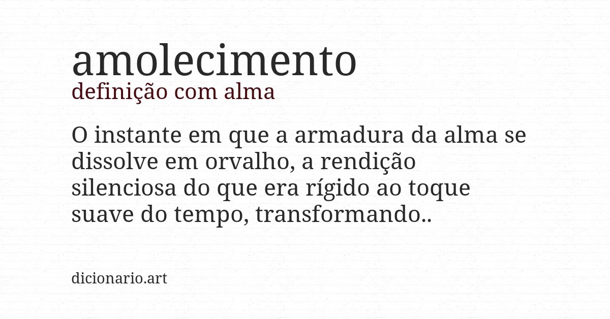 Definição com alma de amolecimento