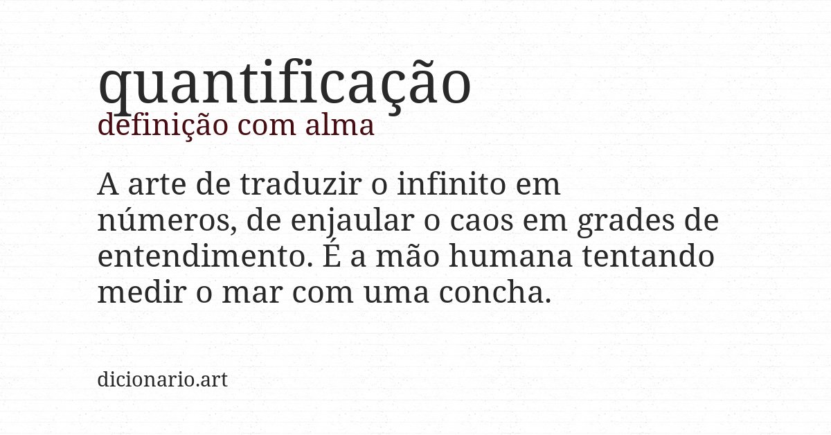 Definição com alma de quantificação