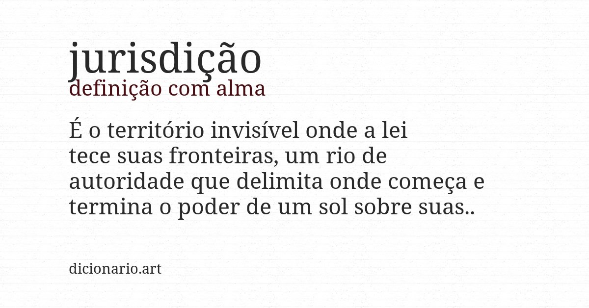 Definição com alma de jurisdição