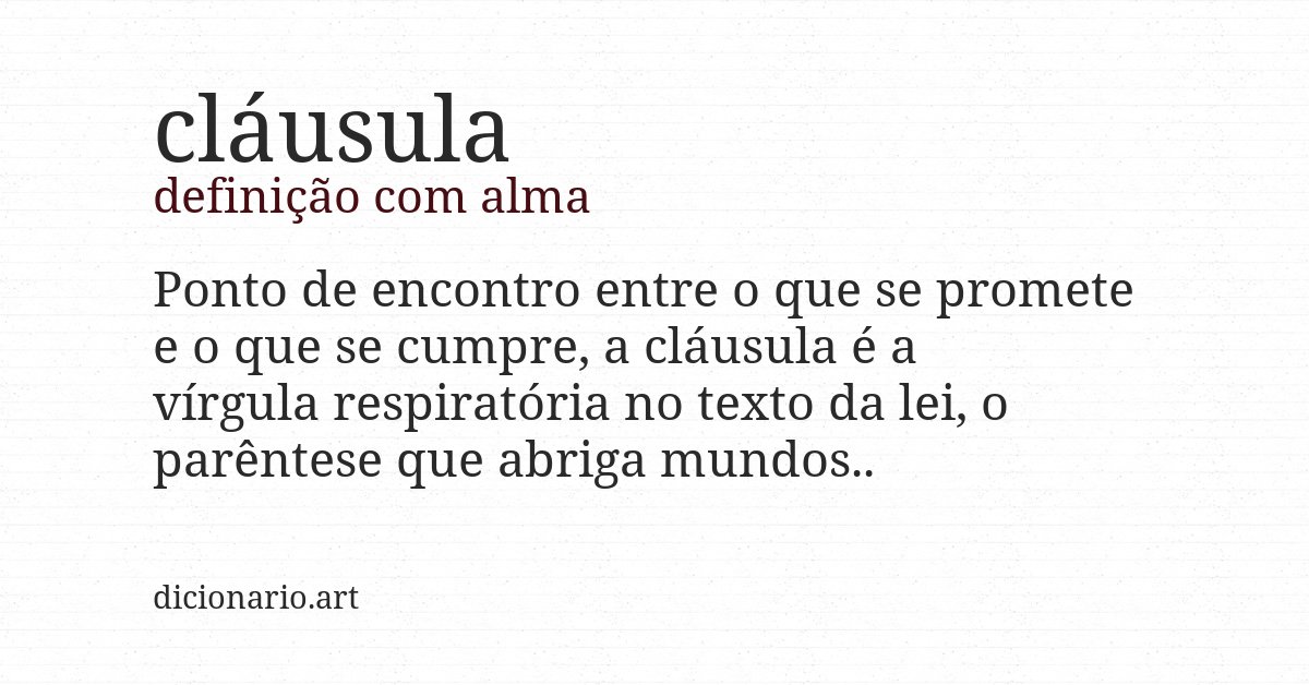 Definição com alma de cláusula