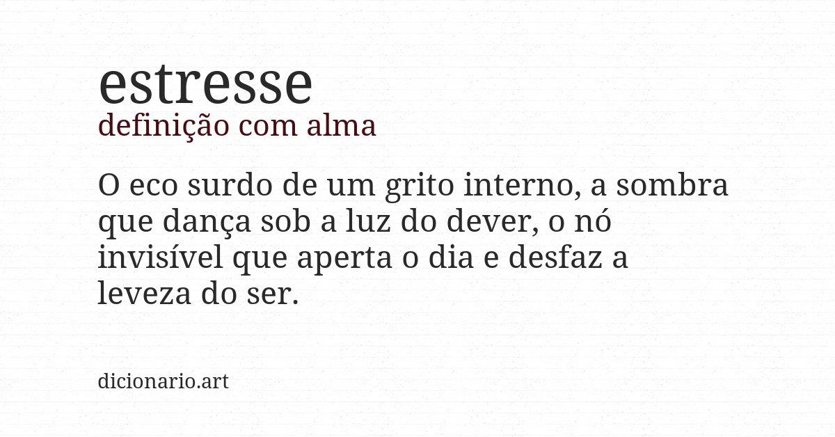 Definição com alma de estresse