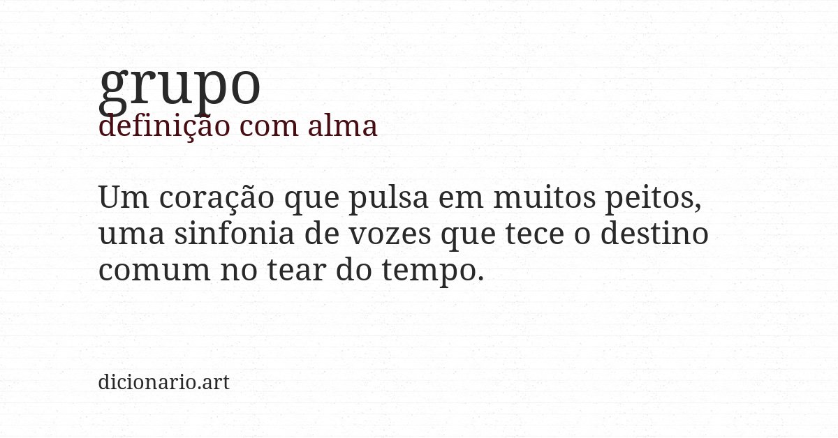 Definição com alma de grupo
