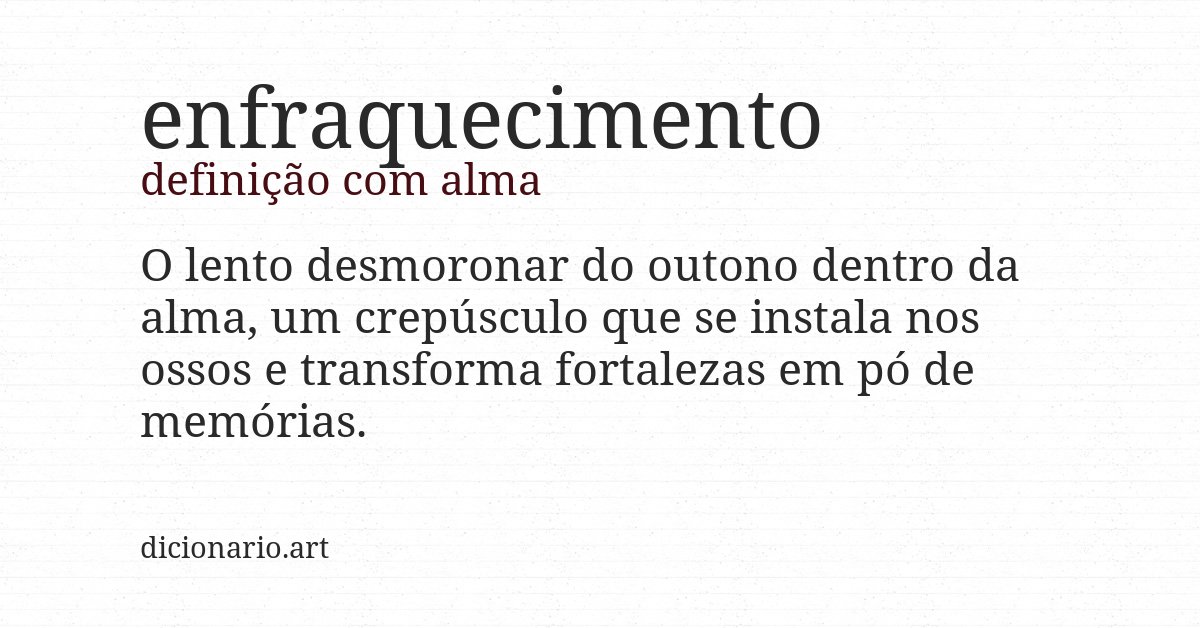 Definição com alma de enfraquecimento